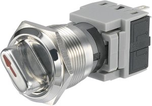Przełącznik obrotowy wandaloodporny TRU COMPONENTS 704315, 250 V/AC, 5 A, Pozycje przełączenia 2, 1 x 90 °, IP40, 1 szt.