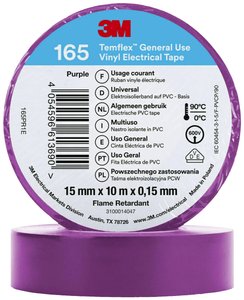 Taśma izolacyjna 3M Temflex™ 165 165PR1E Temflex™ 165 (D x S) 10 m x 15 mm 10 m 1 szt.