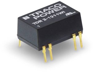 Przetwornica DC/DC TDR 2WI, 2 W, DIL TracoPower TDR 2-1211WI In 4.5-18V/DC Out 5V/DC