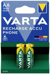 Akumulator AA/R06 Varta RECH.AC.Phone AA1600mAh BLI2 58399201402, NiMH, 1600 mAh, 1.2 V, 2 szt.