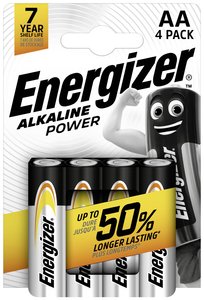 Baterie AA Energizer Power LR06 E300132900, 1.5 V, alkaliczno-manganowe, 4 szt.