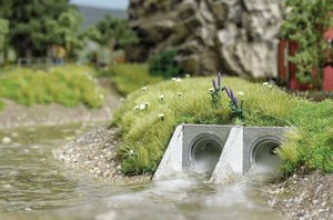 Busch  7891 Przepływ wody H0 Zestaw do złożenia