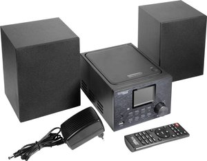Radio internetowe z odtwarzaczem CD Technaxx TX-178 DAB+, FM, Internet przyciski dotykowe, z pilotem, zawiera głośnik, funkcja budzika czarny