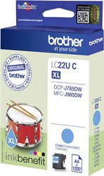 Brother atrament LC-22U C tusz oryginalny  Cyjan LC22UC