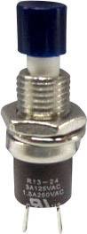 Przycisk TRU COMPONENTS TC-R13-24B1-05 BL 1587882, 7.2 mm, 250 V/AC, 1.5 A, 1 szt.