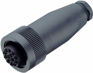 Złącze męskie okrągłe binder 99-0738-00-24, styki:24 + PE, 125 V, 3 A, 1 szt.