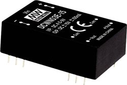 Przetwornica napięcia DC/DC MeanWell serii DCWN03 DIP/DIL24 Case Dual Output stosunek napięcia wejściowego: 2:1 moc: 3 W. Moduł przetwornicy DC/DC Mean Well DCWN03C-15 DCWN03C-15, 3 W, 100 mA, 1 szt.