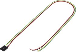 Konfekcjonowany kabel, całkowita ilość biegunów 5 1244005 Raster: pin 2,54 mm 1 szt.