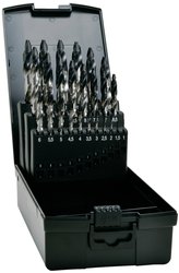Zestaw wierteł spiralnych StepTip DIN 338 HSS-G TiAlN Ø 1,0 - 13,0 mm 25 szt. Zestaw wierteł spiralnych Exact 74962 1 zest.