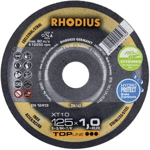 Tarcza tnąca prosta Rhodius XT10 206163 125 mm 1 szt.
