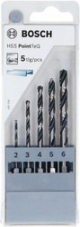 Zestaw wierteł spiralnych  5 szt. Bosch Accessories PointTeQ 2607002824