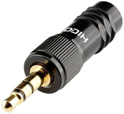 Złącze Jack męskie 3,5 mm, stereo Hicon HI-J35S-SCREW-M
