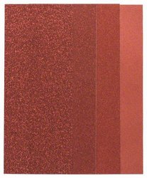 Zestaw arkuszy ściernych do szlifierek oscylacyjnych, 25-częściowy, bez otworów, 93 x 230 mm, 60-240 Papier ścierny do szlifierki, zestaw Bosch Accessories  2607019498 230 mm 1 zest.