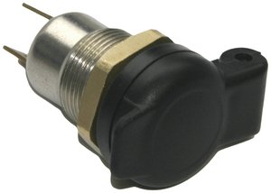 Metalowe gniazdo do zabudowy DIN z osłoną IWH 019055 Obciążalność prądu maks.: 16 A 12 V, 24 V