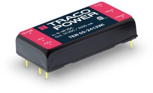 Przetwornica DC/DC, do PCB TracoPower TEN 50-2413WI TEN 50-2413WI, 50 W, 15 V/DC, 3.33 A, 1 szt.