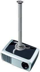 Uchwyt sufitowy do projektora Neomounts BEAMER-C200, Uchylny, Maks. odległość od sufitu: 98 cm, 15 kg, srebrny