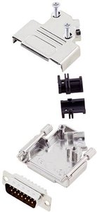 Zestaw listew męskich D-Sub TRU COMPONENTS TCD45ZK15DMPK 7709172, rzędy: 2, styki: 15, 45 °, 1 szt.