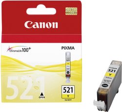 Tusz Canon CLI-521Y, oryginalny, żółty