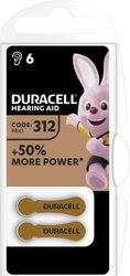 Bateria do aparatu słuchowego Duracell 312AC cynkowo-powietrzne 160 mAh 1.45 V 6 szt.