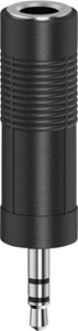 Hama 00205196  Jack Audio Przejściówka, adapter [1x złącze żeńskie jack 6,3 mm - 1x złącze męskie jack 3,5 mm] czarny