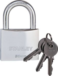 Kłódka STANLEY 81052 371 401 50 mm    z zamkiem kluczykowym