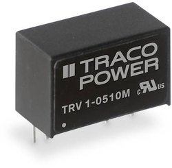Przetwornica DC/DC, do PCB TracoPower TRV 1-1221M TRV 1-1221M, 1 W, 100 mA, 1 szt.