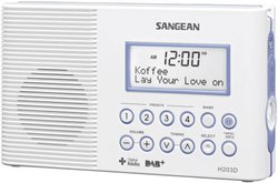 Radio prysznicowe Sangean H203 DAB+, UKW latarka kieszonkowa, wodoodporny biały