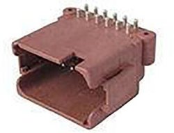 Obudowa złącza pin męskiego na PCB TE Connectivity DTF13-12PD, wire-to-board, piny: 12, 1 szt.