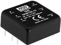 Seria modułów przetwornic MEANWELLL DC/DC SKM10 DIP 1''x1''' Obudowa Pojedyncze wyjście Stosunek napięcia wejściowego: 2:1 Moc: 10W regulowana Moduł przetwornicy DC/DC Mean Well SKM10A-03 SKM10A-03, 10 W, 2.5 A, 1 szt.
