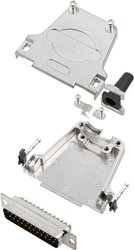 Zestaw listew męskich D-Sub encitech DTZF25-DBP-K 6355-0044-03, rzędy: 2, styki: 25, 180 °, 1 zest.