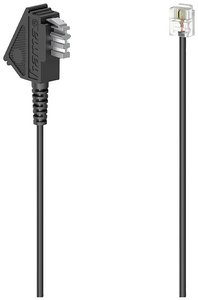 telefony kabel Hama Anschlusskabel, TAE-N-Stecker  - Modular-Stecker 6p2c, 10 m 00201105, 1 szt.
