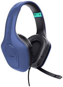 Zestaw słuchawkowy Over Ear Trust GXT415B ZIROX 24991 Stereo niebieski