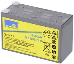 Akumulator solarny GNB Sonnenschein dryfit S12/6,6 S NGSO1206D6HS0SA, 12 V, 6.6 Ah