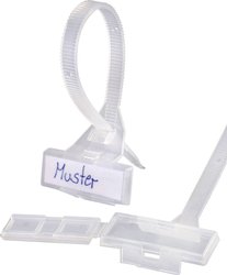 Znacznik z opaską kablową TRU COMPONENTS TC-PMT150203 1593122, montaż: opaska kablowa, 30 x 9.20 mm, 1 szt.