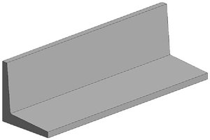 Profil L evergreen 295, polistyren, (D x S x W) 350 x 4 x 4 mm