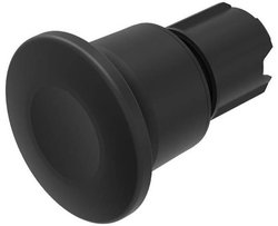 EAO 45-2530.1910.000 Seria 45 Przycisk z głowicą grzybkową, czarny, konserwacja Przycisk eao 45-2530.1910.000, 22.50 mm, 1 szt.