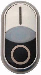 Przycisk podwójny Eaton M22S-DDL-WS-X1/X0 pierścień przedni z tworzywa sztucznego    1 szt.