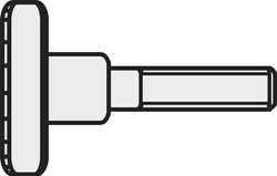 Śruby z łbem radełkowanym DIN 464 M3 x 8, 10 szt.