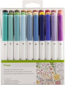 Zestaw długopisów Cricut Ultimate Fine Point, 30 różnych kolorów Cricut Ultimate Fine Point Zestaw długopisów
