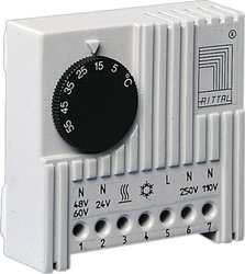 Regulator temperatury wnętrz obudowy switcha (kontrola 2-punktowa) Regulator temperatury wnętrz szaf RACK (kontrola 2-punktowa)