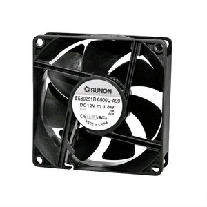 Wentylator osiowy Sunon EE80252BX-A99, 24 V/DC, 76.43 m³/h, (D x S x W) 80 x 80 x 25 mm