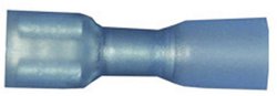 Konektor płaski żeński Vogt Verbindungstechnik 3966h z osłonką termokurczliwą Szerokość pokrycia: 6.3 mm Grubość pokrycia: 0.8 mm 180 ° Izolowane w całości niebieski 1 szt.