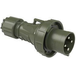 Wtyczka CEE 63A 4p 6h IP67 POWER TWIST brązowo-zielona Złacze męskie CEE PC Electric 034-6.u 63 A