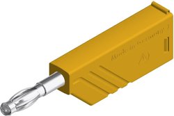 Wtyk lamelkowy wieżowy SKS Hirschmann LAS N WS, 4mm, żółty