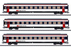 Wagon osobowy Märklin 42153 H0 zestaw 3 wagonów pasażerskich EW IV SBB