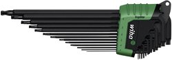 Zestaw kluczy trzpieniowych z główką kulistą TORX® w uchwycie ErgoStar, 13 częściowy Zestaw kluczy trzpieniowych Wiha 36487 TORX wewnętrzny 13 szt.