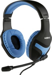 Zestaw słuchawkowy Over Ear Konix Nemesis Headset 28136 Stereo czarno-niebieski