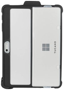 Etui ochronne Casco do Microsoft Surface Go 4/3/2/1, czarno-przezroczyste Etui na tablet Tucano Casco  czarny, przeźroczysty