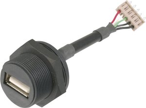 Złącze męskie USB TRU COMPONENTS TC-A-USB-APFS-203 1586508, 1 szt.