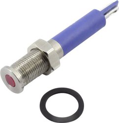 Lampka sygnalizacyjna LED TRU COMPONENTS TC-92106c13 1605944, 80 mcd, 24 V DC/AC, 6 mm